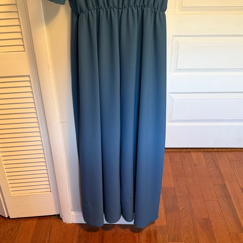 Hapics Women's Mini Dress in Teal Blue - Picture 5 of 7